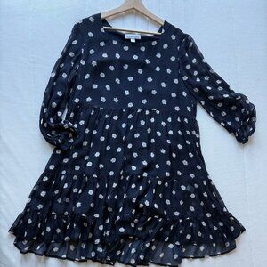 AMOUR VERT Anouk Chiffon Mini-Dress Size L